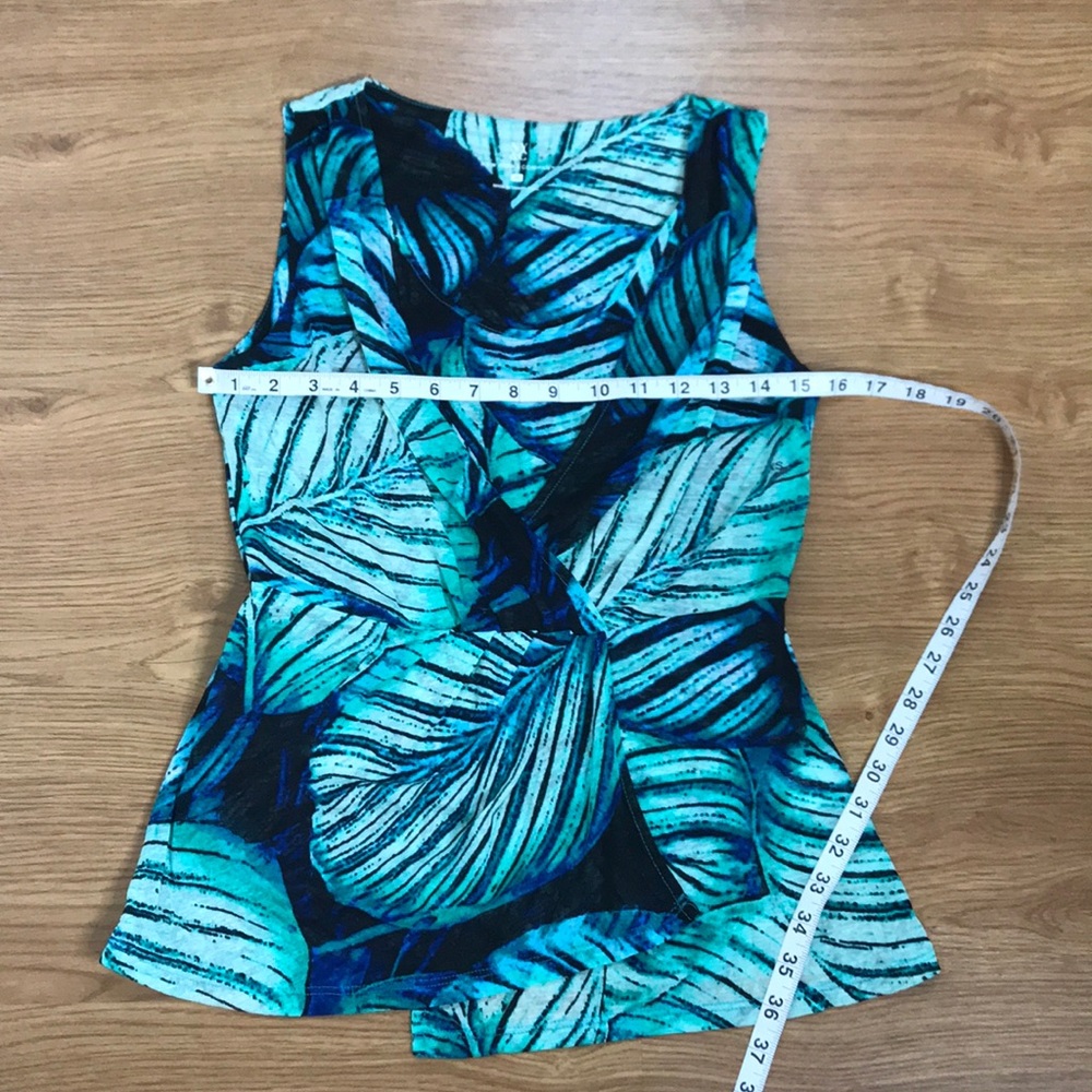 NY&C Green, Blue and Black Tank Top Blouse - Picture 4 of 6